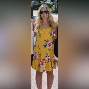 Yellow Floral Dress